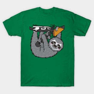 Skater Sloth Taco T-Shirt